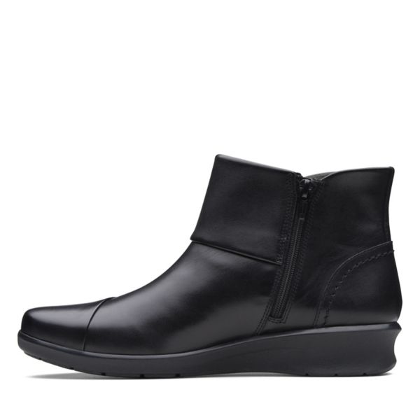 Clarks Womens Hope Track Ankle Boots Black | UK-8675210